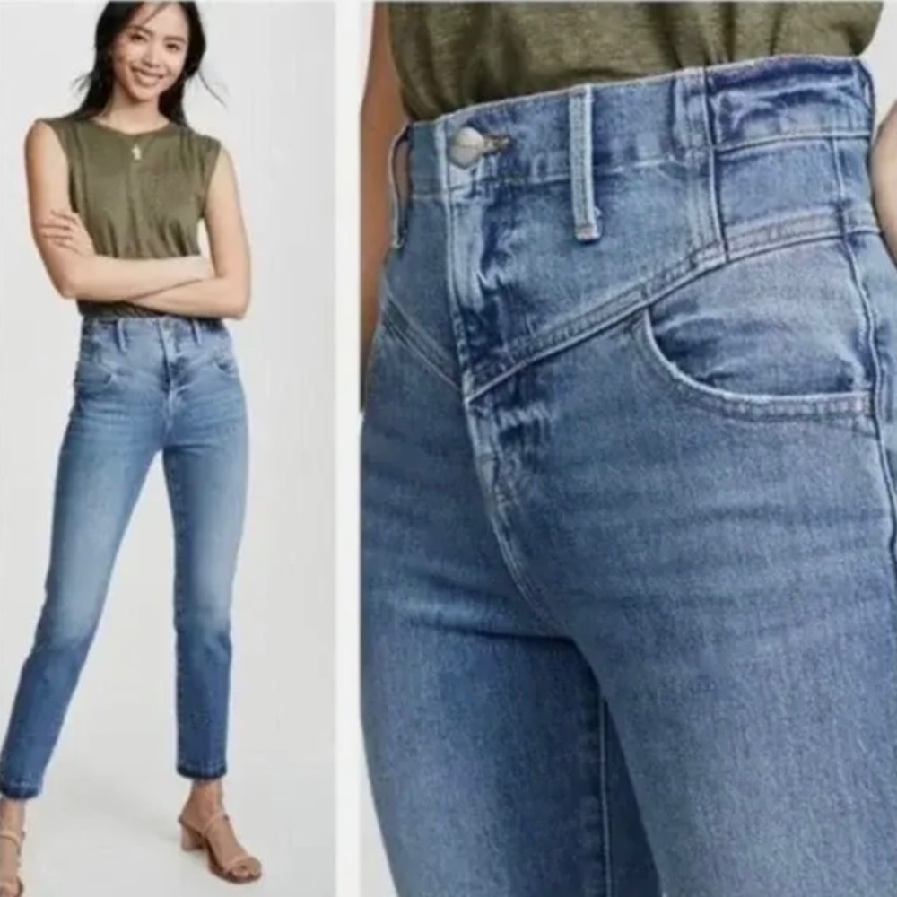 Frame Retro Yoke Straight Leg Jeans Size 28
